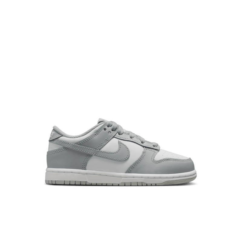 Nike Dunk Low Little Kids' Shoes (PSE) 'White/Smke Grey'