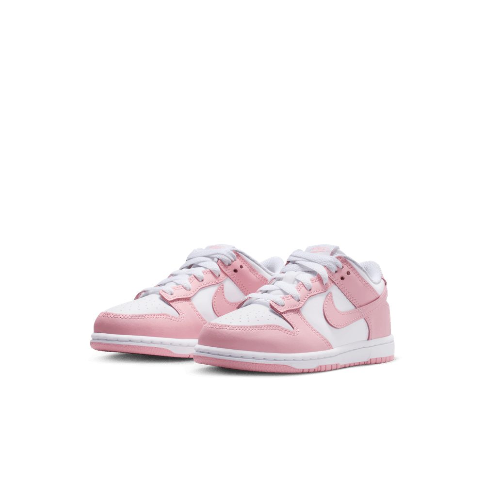 Nike Dunk Low Little Kids' Shoes (PSE) 'White/Pink'