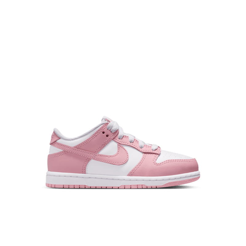 Nike Dunk Low Little Kids' Shoes (PSE) 'White/Pink'
