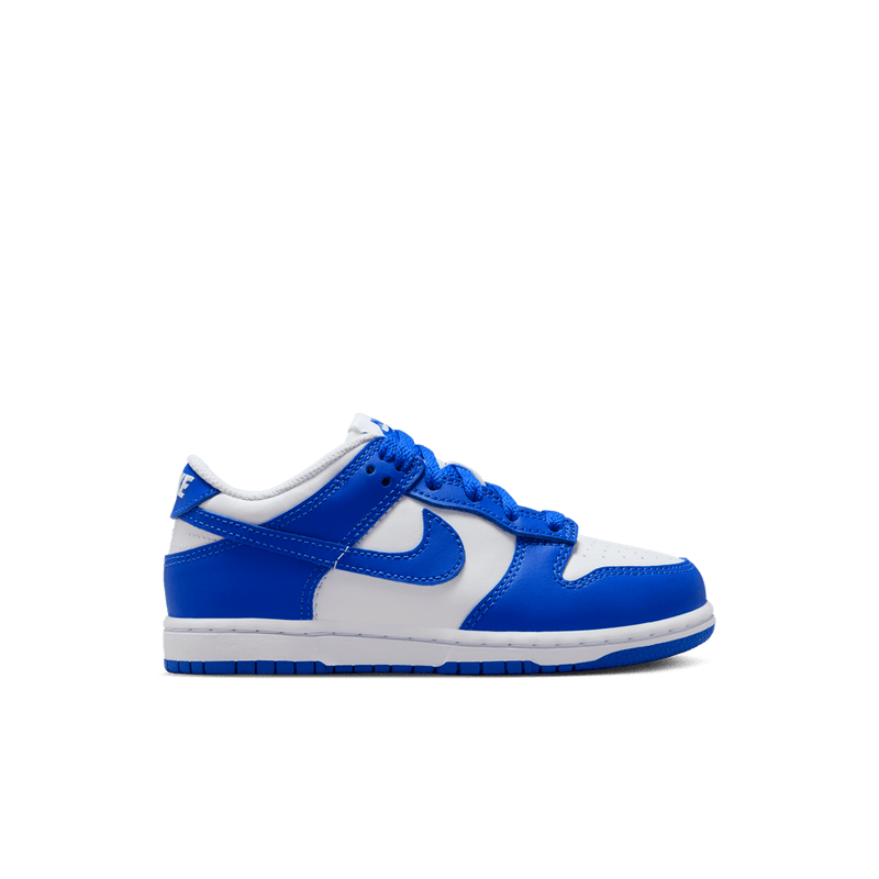 Nike Dunk Low Little Kids' Shoes (PSE) 'White/Hyper Royal'