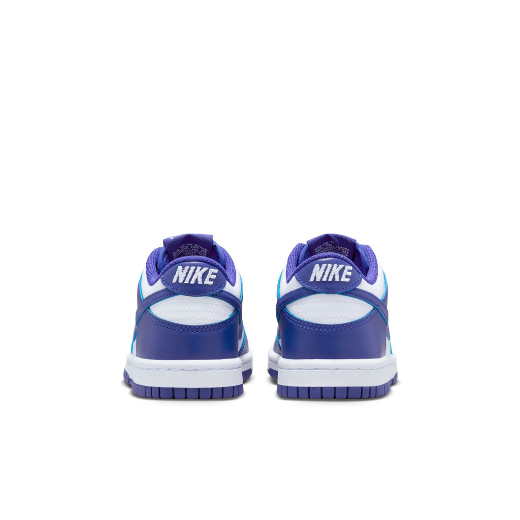 Nike Dunk Low Big Kids' Shoes (GS) 'White/Concord/Red'