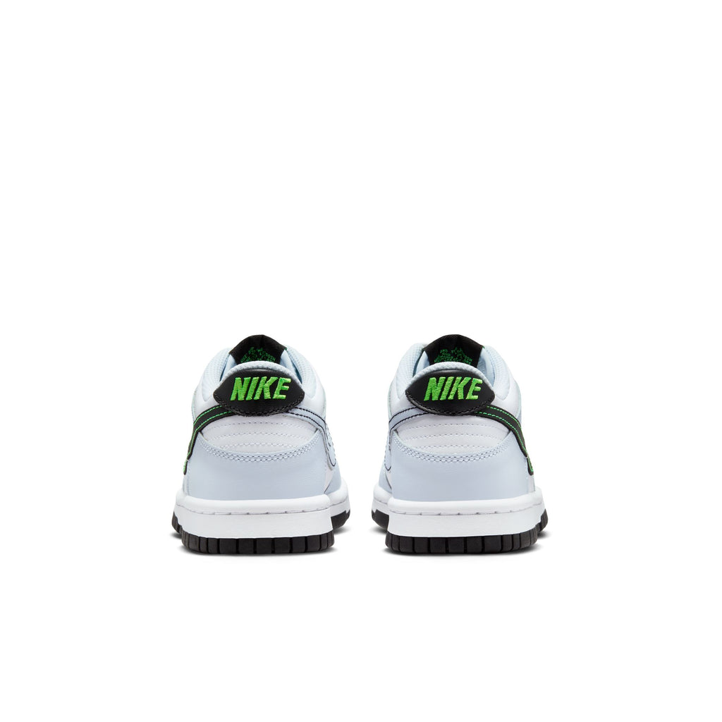 Nike Dunk Low Big Kids' Shoes (GS) 'White/Black/Grey/Green'