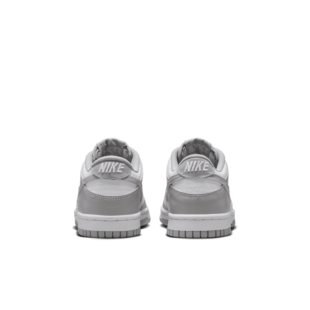 Nike Dunk Low Big Kids' Shoes (GS) 'White/Smoke Grey'