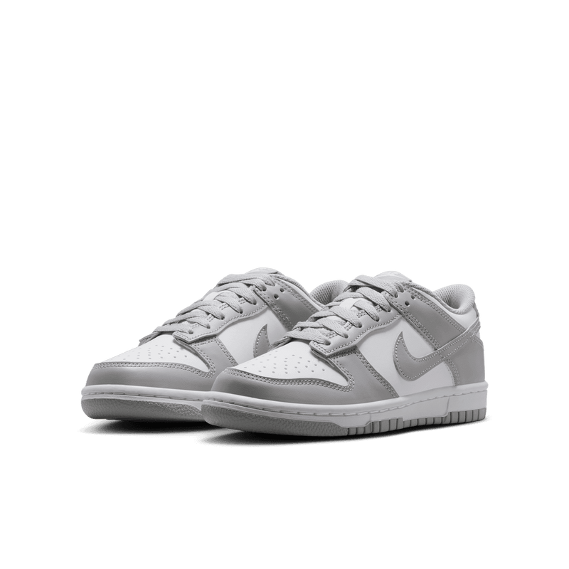 Nike Dunk Low Big Kids' Shoes (GS) 'White/Smoke Grey'