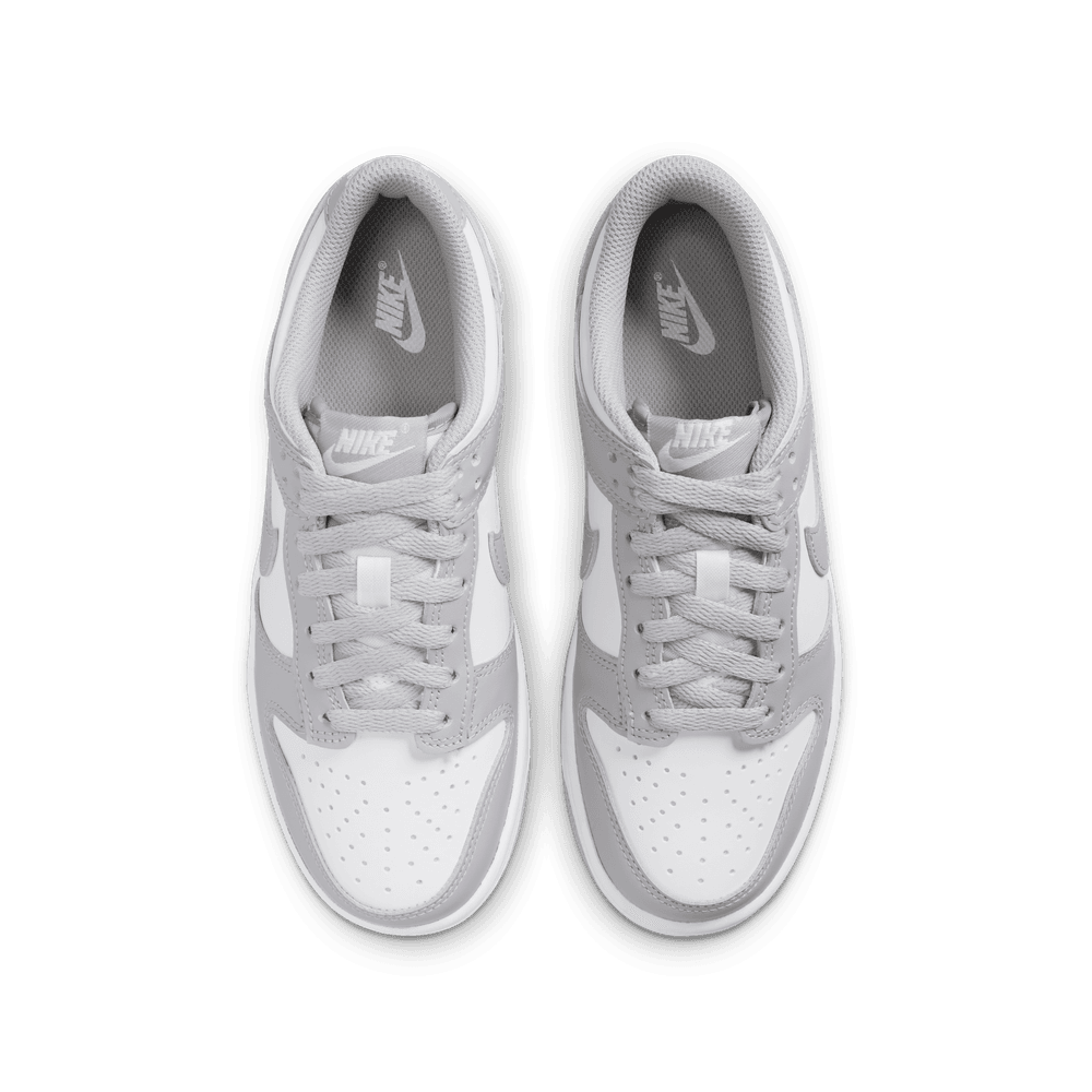Nike Dunk Low Big Kids' Shoes (GS) 'White/Smoke Grey'