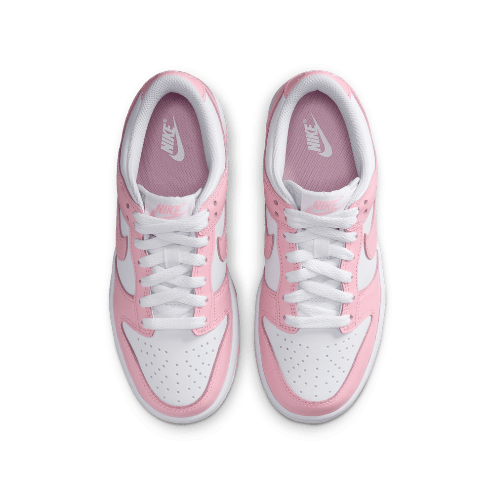 Nike Dunk Low Big Kids' Shoes (GS) 'White/Pink'