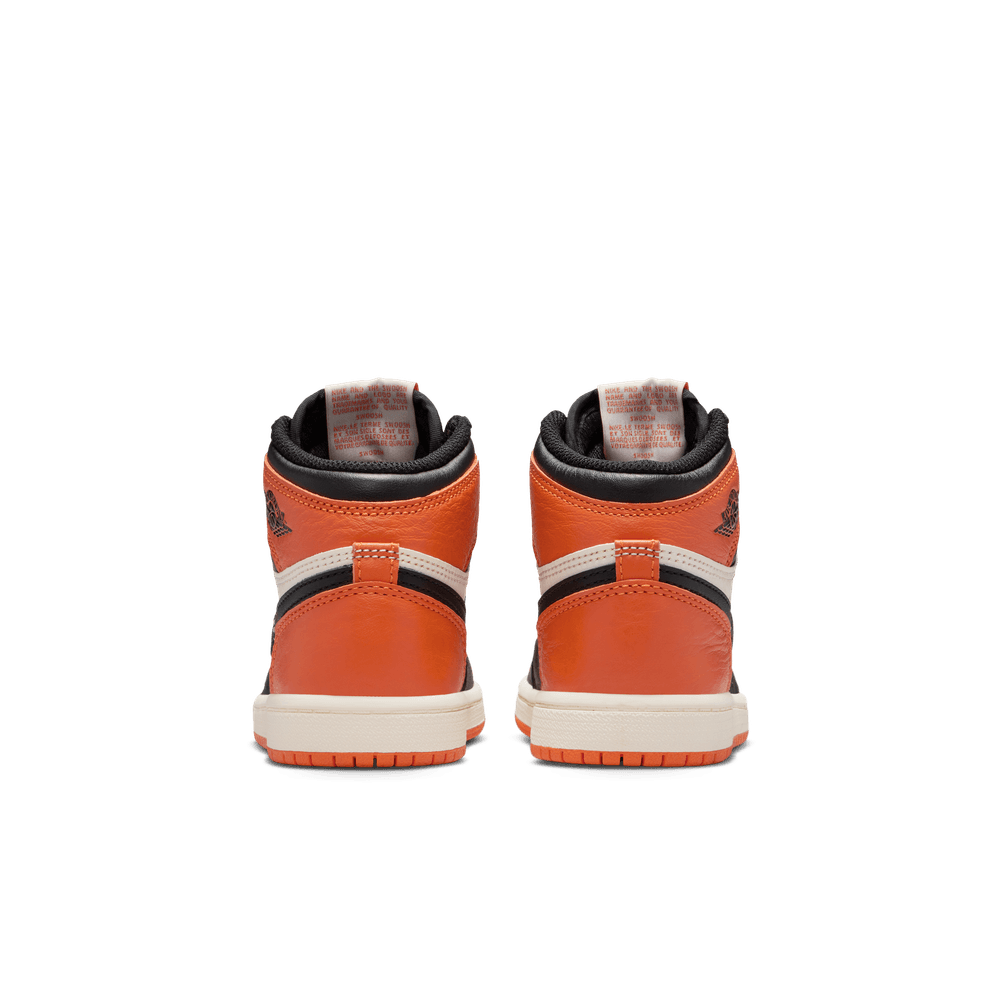 Jordan 1 Retro High OG Little Kids' Shoes (PS) 'Black/Starfish'