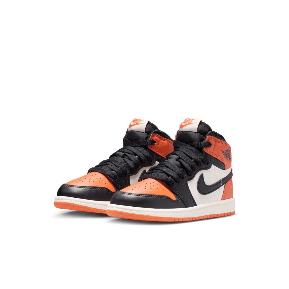 Jordan 1 Retro High OG Little Kids' Shoes (PS) 'Black/Starfish'