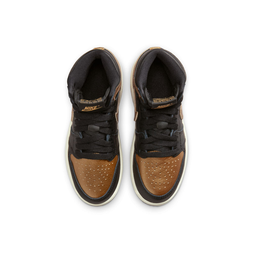 Jordan 1 Retro High OG "Black and Gold" Little Kids' Shoes (PS) 'Black/Gold'