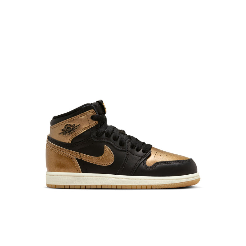 Jordan 1 Retro High OG "Black and Gold" Little Kids' Shoes (PS) 'Black/Gold'