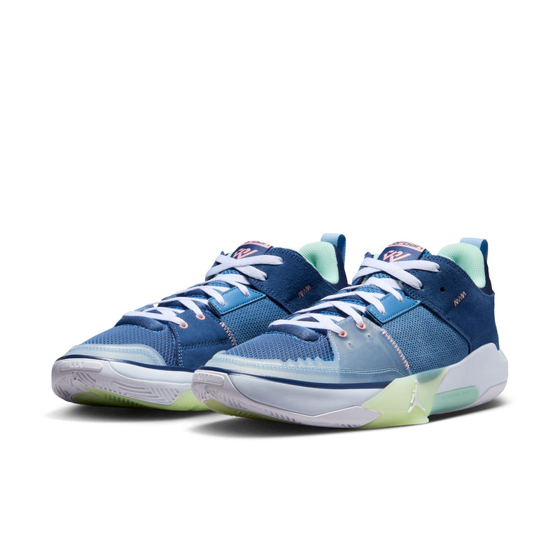 Russell Westbrook Jordan One Take 5 Basketball Shoes 'Stone Blue/Coral/Navy'