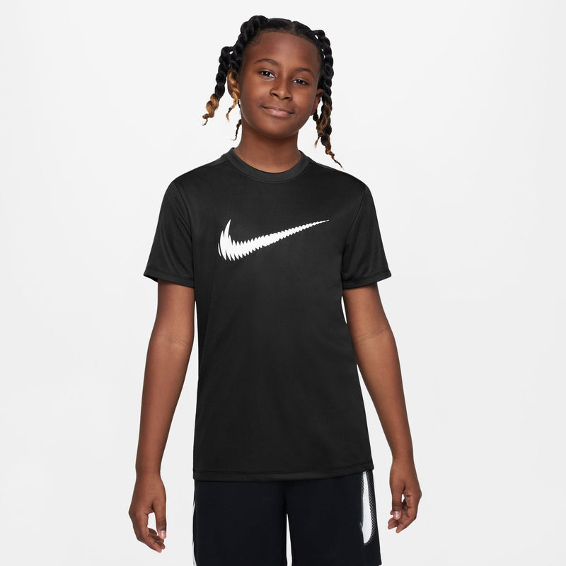Nike Trophy23 Big Kids' Dri-FIT Short-Sleeve Top 'Black/White'