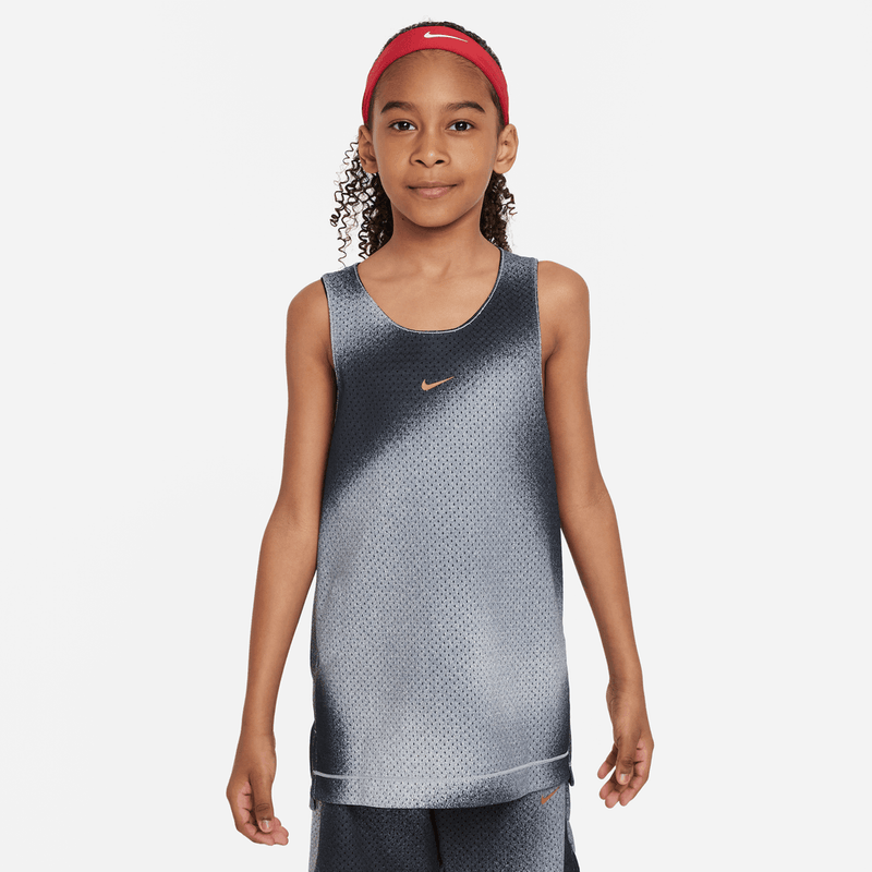 Nike Culture of Basketball Big Kids' Reversible Basketball Jersey 'Black/Grey/White'
