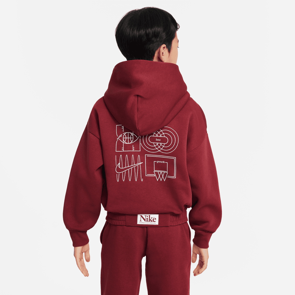 Nike Culture of Basketball Big Kids Oversized Pullover Basketball Hoo Bouncewear