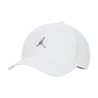 Jordan Rise Cap Adjustable Hat 'White/Gun Metal'