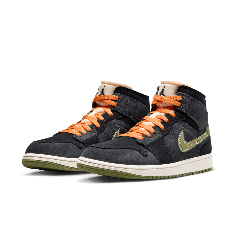 Jordan 1 mid dark top olive