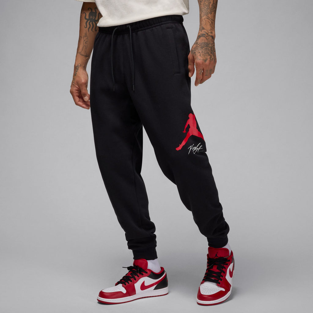 Jordan Essentials Men's Fleece Baseline Pants'Black/Red'