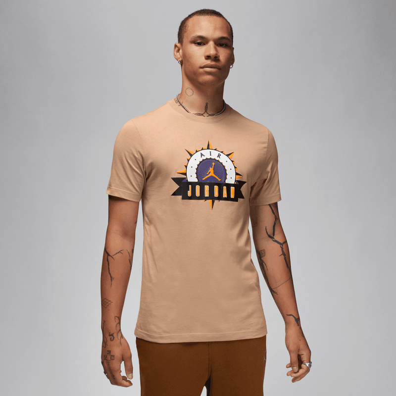 Jordan Flight MVP Men's T-Shirt 'Hemp/Black/Orange'
