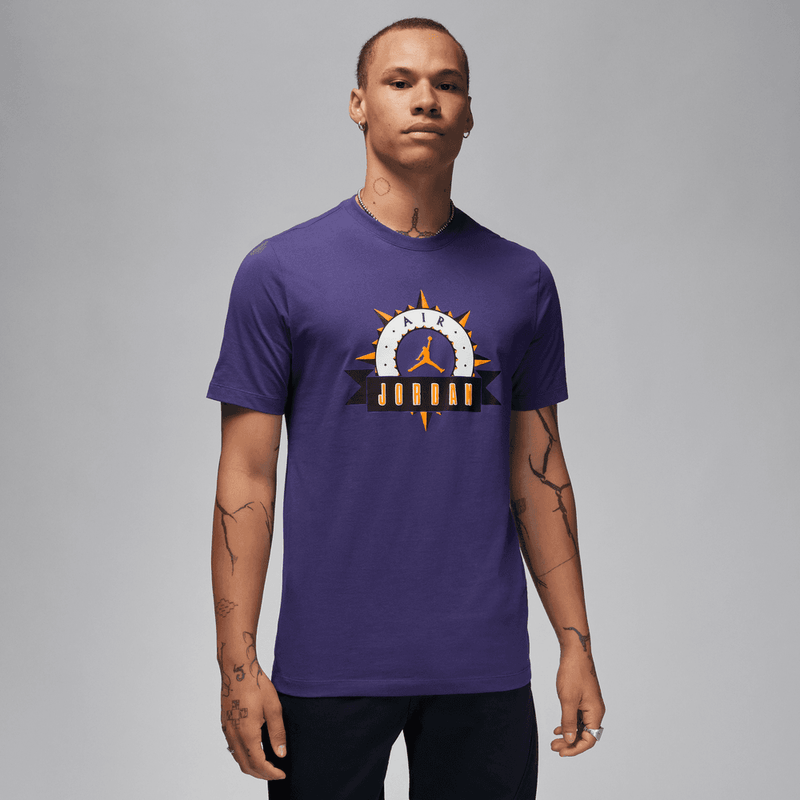 Jordan Flight MVP Men's T-Shirt 'Purple/Sail/Orange'