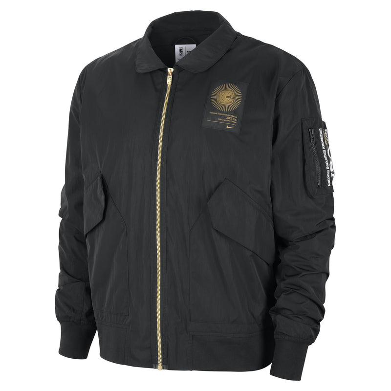 Team 31 Men's Nike NBA Bomber Jacket 'Black/Gold'