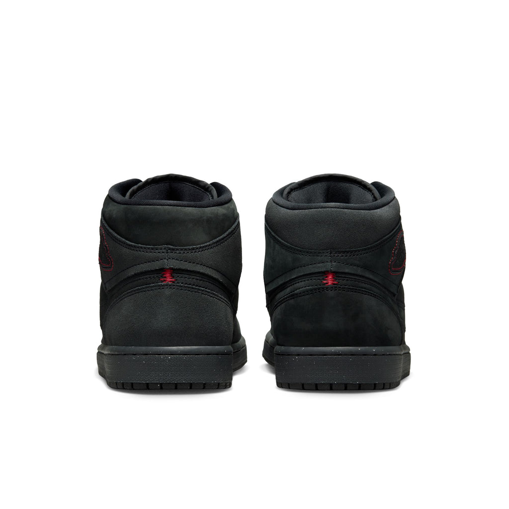 Air Jordan 1 Mid SE Craft Men's Shoes 'Smoke Grey/Black/Red'