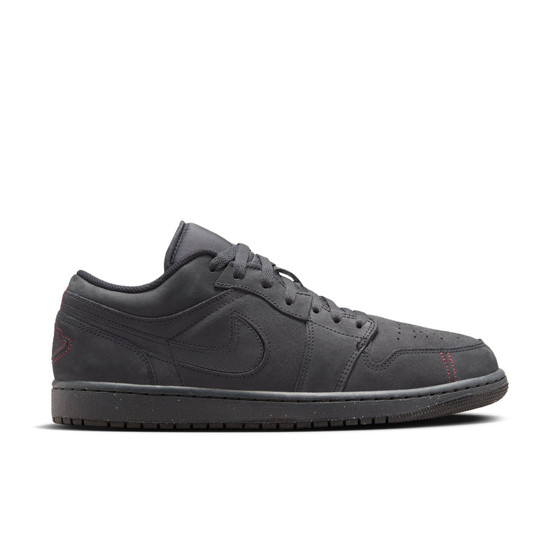 Air Jordan 1 Low SE Craft Men's Shoes 'Smoke Grey/Black/Red'