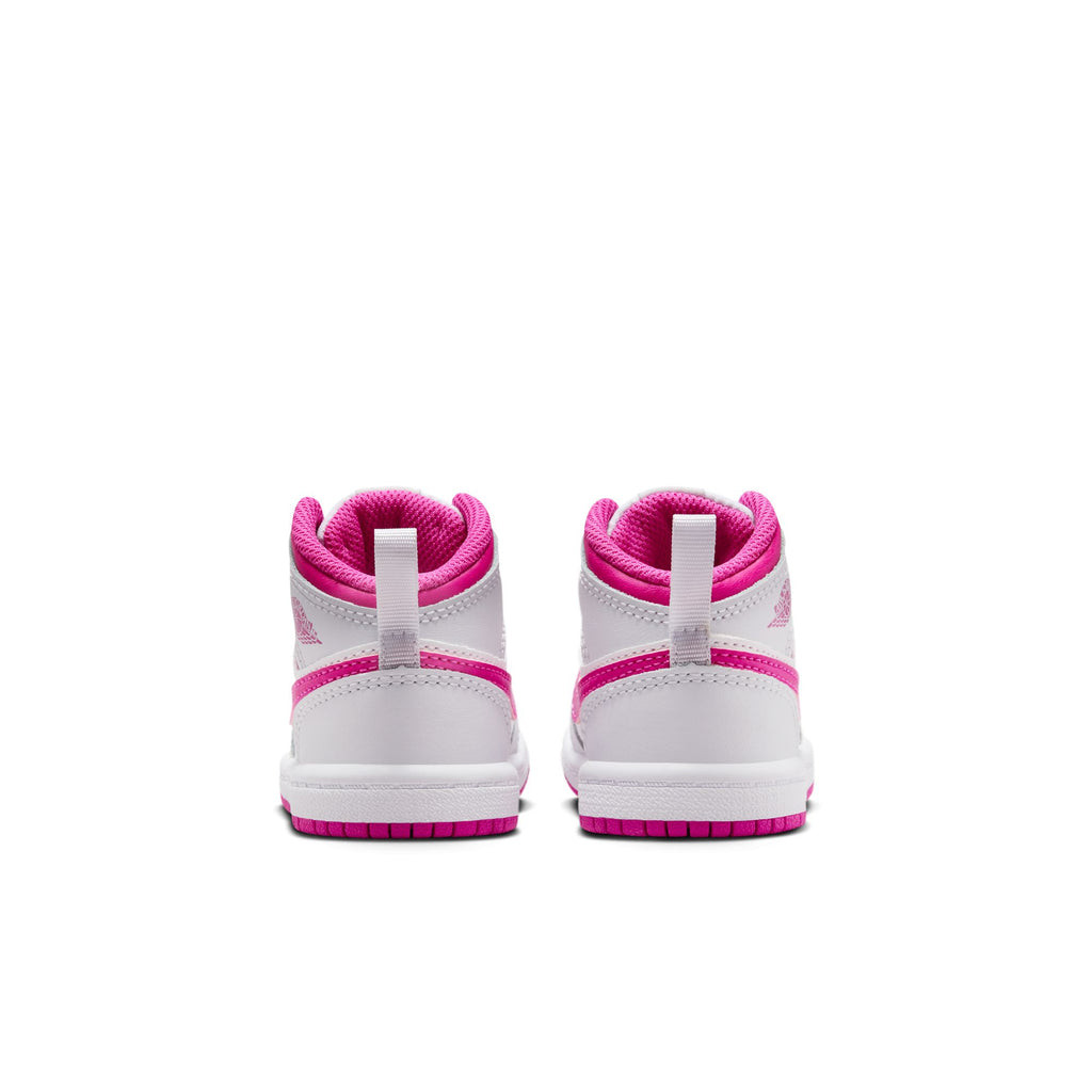 Jordan 1 Mid Baby/Toddler Shoes (TD) 'Iris Whisper/Pink/White'