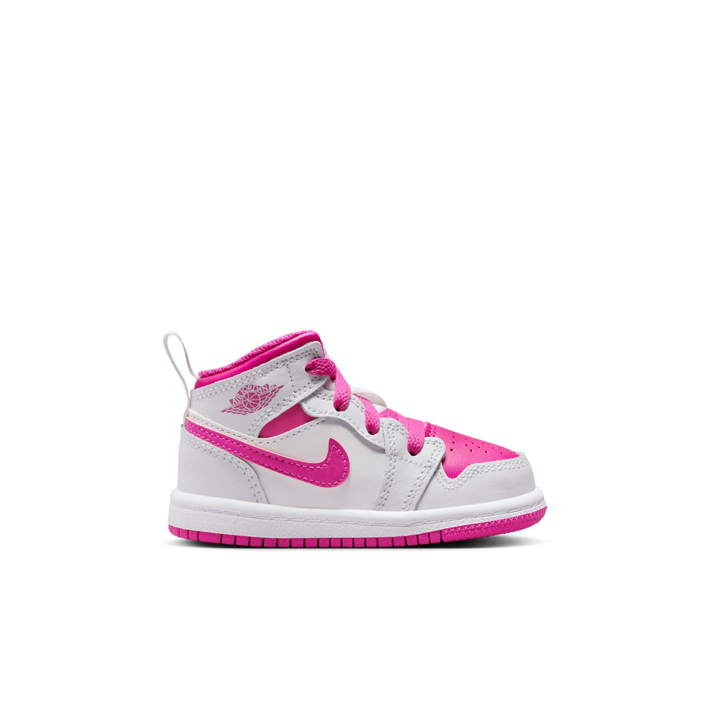 Jordan 1 Mid Baby/Toddler Shoes (TD) 'Iris Whisper/Pink/White'