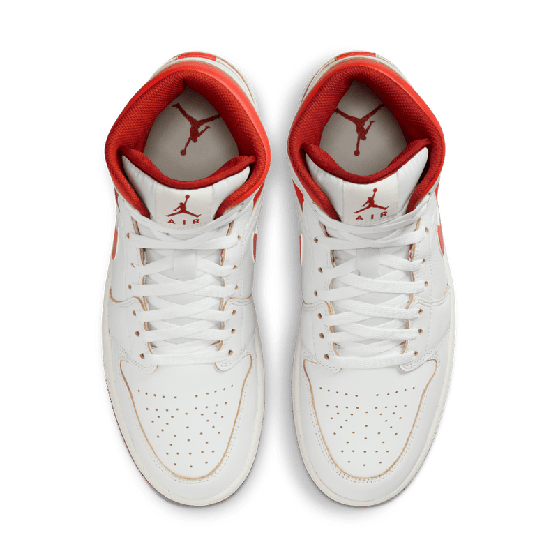 Air Jordan 1 Mid SE Men's Shoes 'White/Lobster'