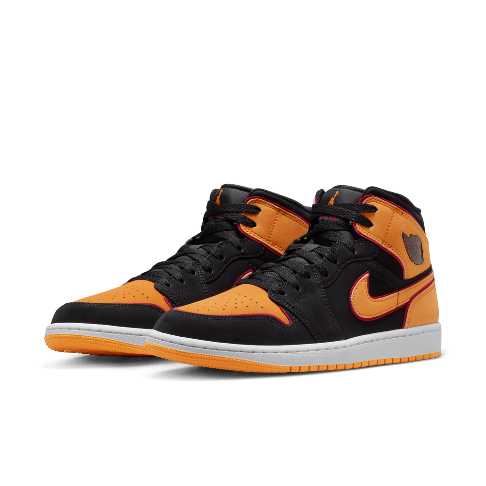 Air Jordan 1 Mid SE Men's Shoes 'Orange/Red/Black'