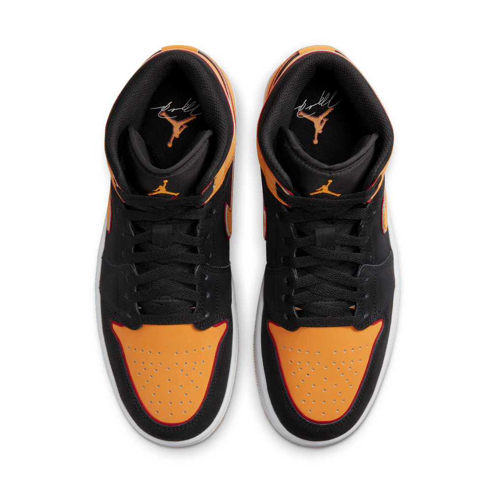Air Jordan 1 Mid SE Men's Shoes 'Orange/Red/Black'