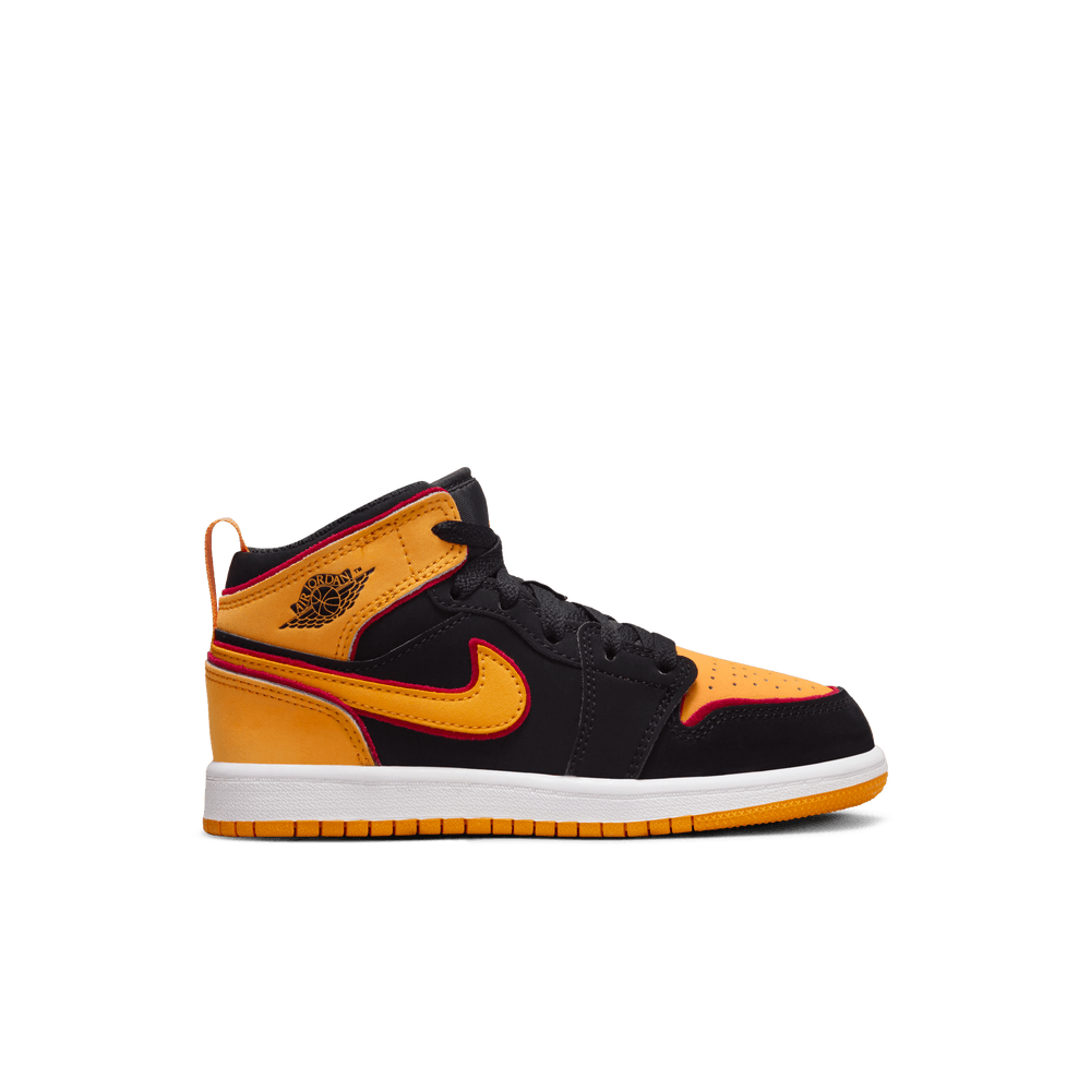 Jordan 1 Mid SE Little Kids' Shoes (PS) 'Black/Orange'