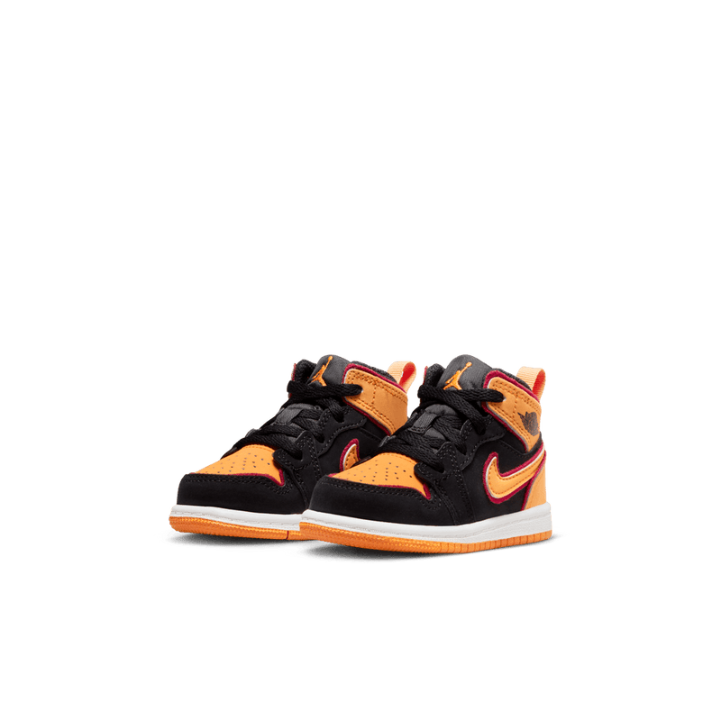 Jordan 1 Mid SE Baby/Toddler Shoes (TD) 'Black/Orange'