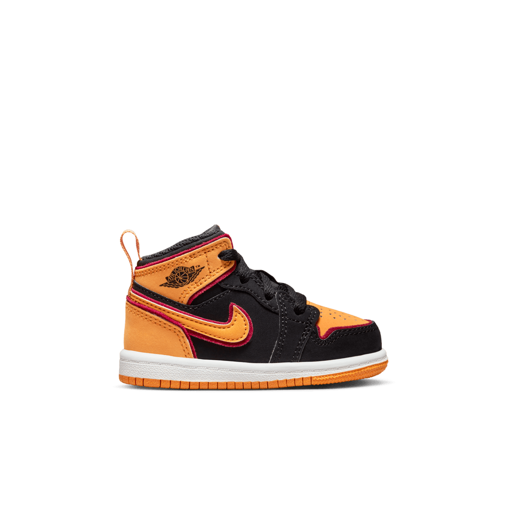 Jordan 1 Mid SE Baby/Toddler Shoes (TD) 'Black/Orange'