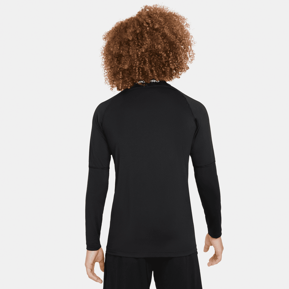 Nike Pro Big Kids' (Boys') Dri-FIT Long-Sleeve Top 'Black'