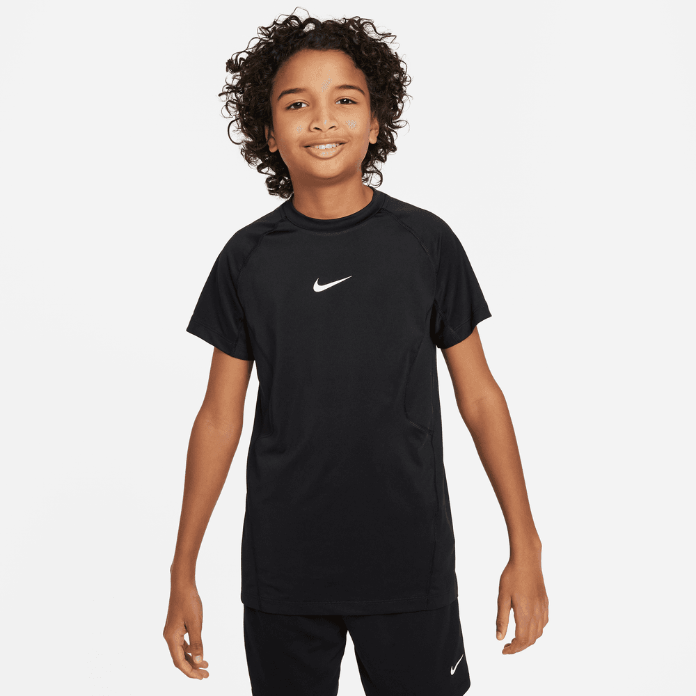 Nike Pro Big Kids' (Boys') Dri-FIT Short-Sleeve Top 'Black'