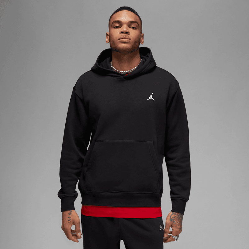 Jordan Essentials Men's Fleece Pullover 'Black/White'