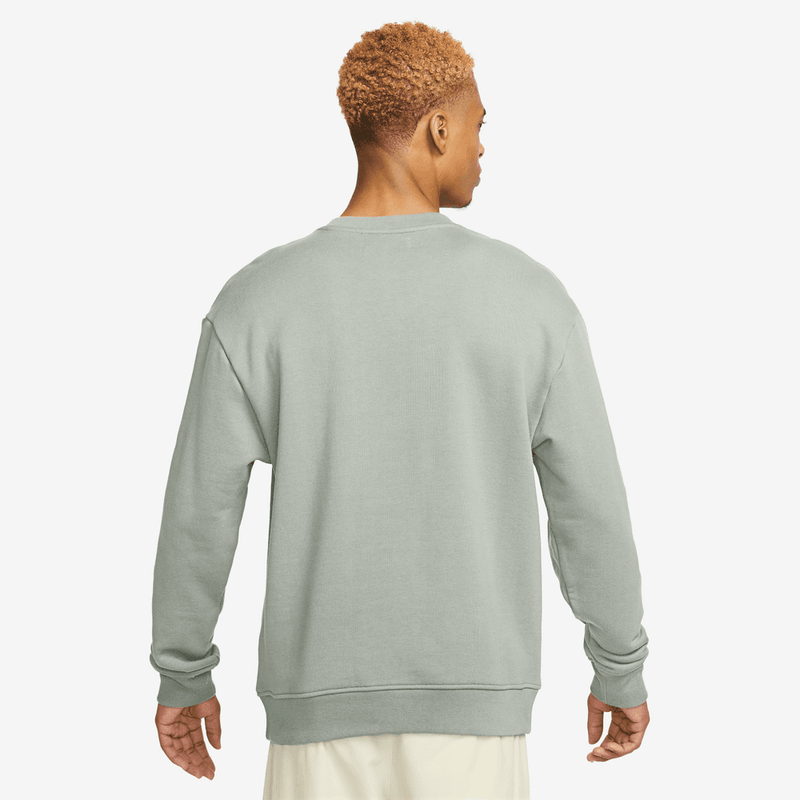 Air Jordan Wordmark Men's Fleece Crewneck Sweatshirt 'Light Silver'