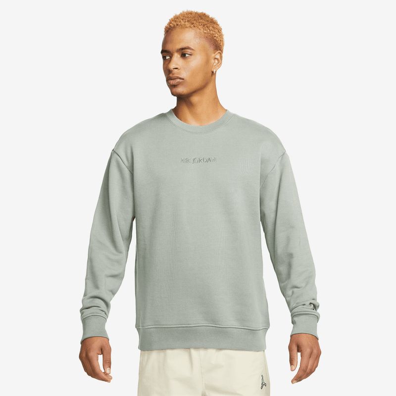 Air Jordan Wordmark Men's Fleece Crewneck Sweatshirt 'Light Silver'