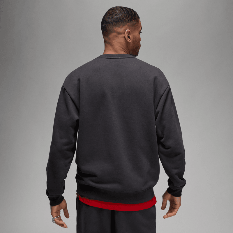 Air Jordan Wordmark Men's Fleece Crewneck Sweatshirt 'Off Noir'