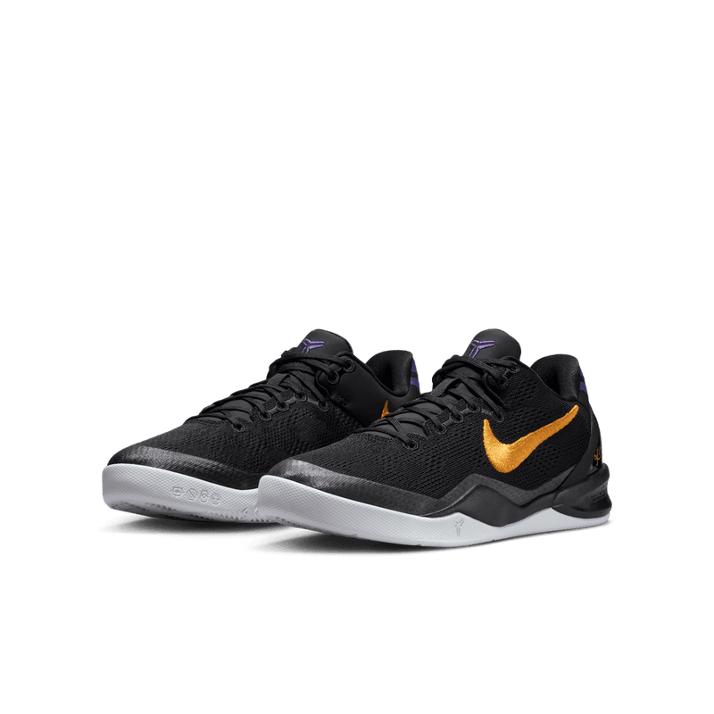 Kobe Bryant Kobe VIII Big Kids' Basketball Shoes (GS) 'Black/Gold/White'