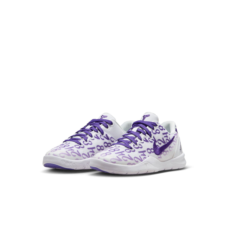 Kobe Bryant Kobe 8 Little Kids' Shoes (PS) 'White/Court Purple'