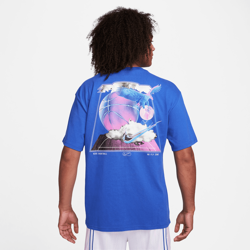 Max90 Men\'s Royal\' Nike \'Game – Swoosh Bouncewear Basketball T-Shirt