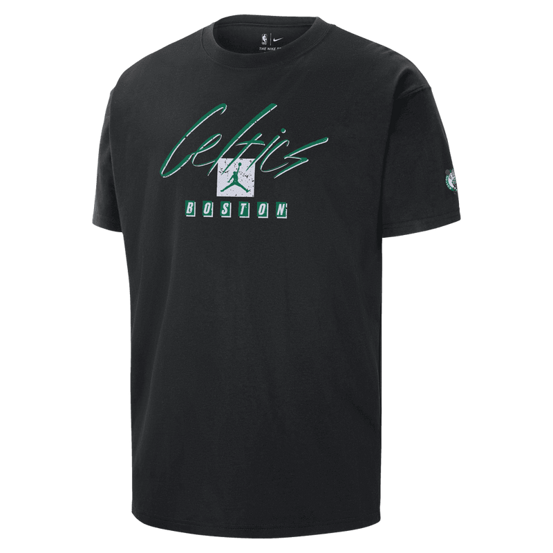 Boston Celtics Courtside Statement Edition Men's Jordan NBA Max90 T-Shirt 'Black'