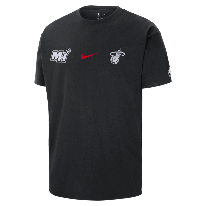 Miami Heat 2023/24 City Edition Men's Nike NBA Courtside Max90 T-Shirt 'Black'