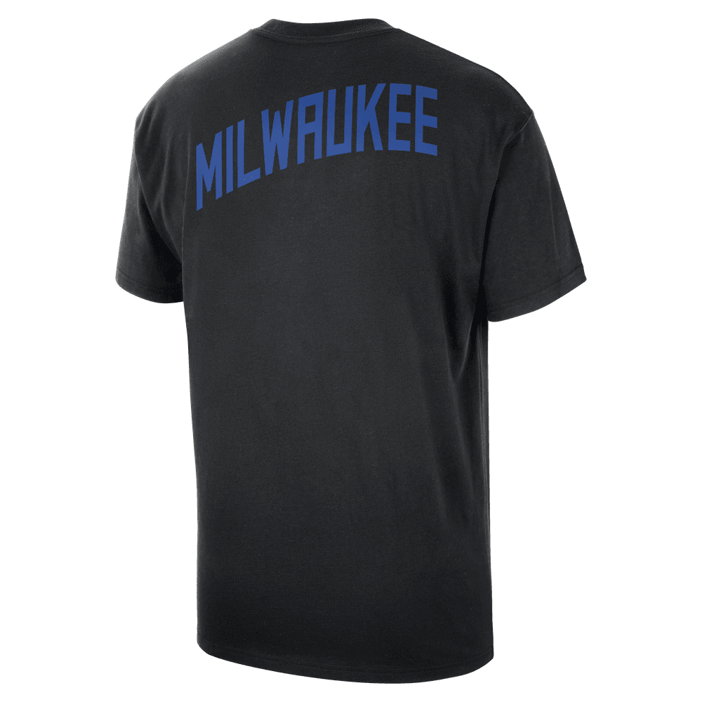 Milwaukee Bucks Nike Men's City Edition Courtside M90 T-shirt 'Black'