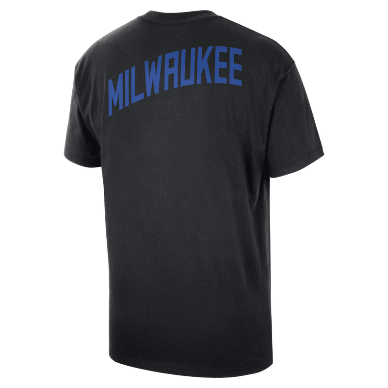 Milwaukee Bucks Nike Men's City Edition Courtside M90 T-shirt 'Black'