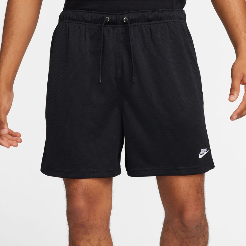 Nike Club Men's Mesh Flow Shorts 'Black/White'
