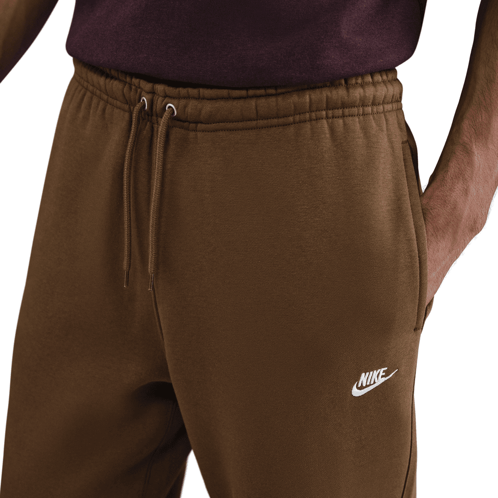 Nike Club Men's Open-Hem Fleece Pants 'Mosswood Brown'