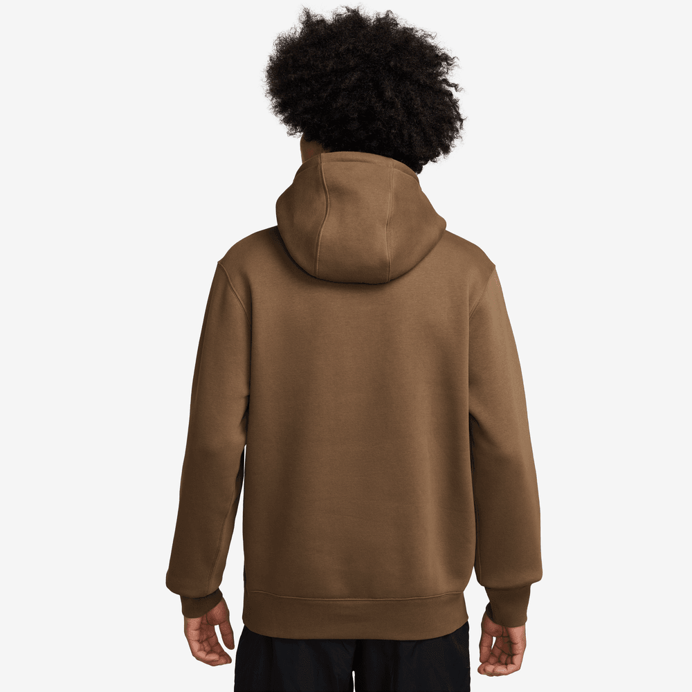 Nike Club Men's Pullover Fleece Hoodie 'Mosswood Brown'